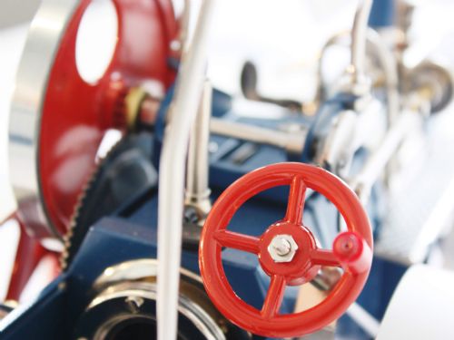 Wilesco D405 Steam Traction Engine In Blue